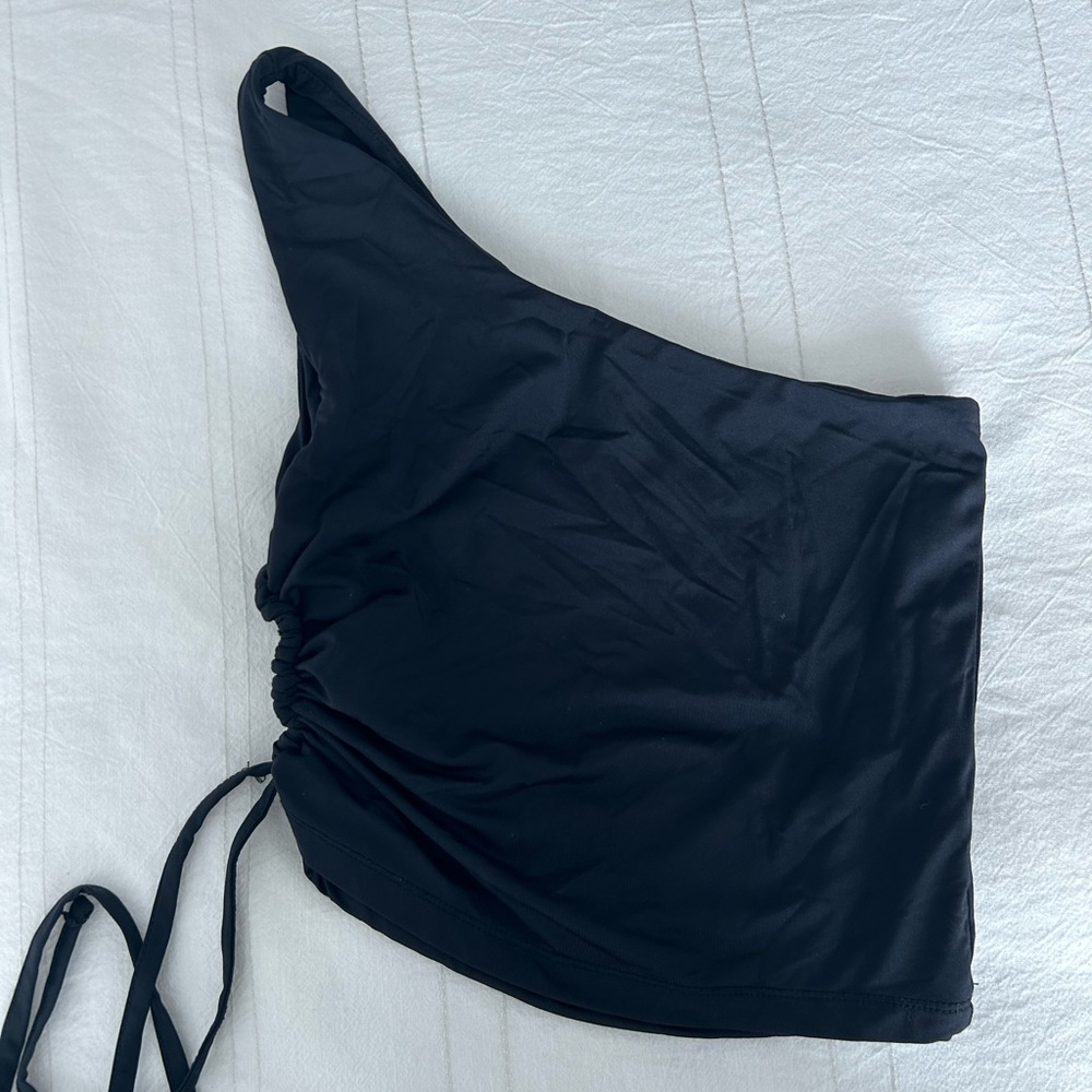 Glassons Black one shoulder Top